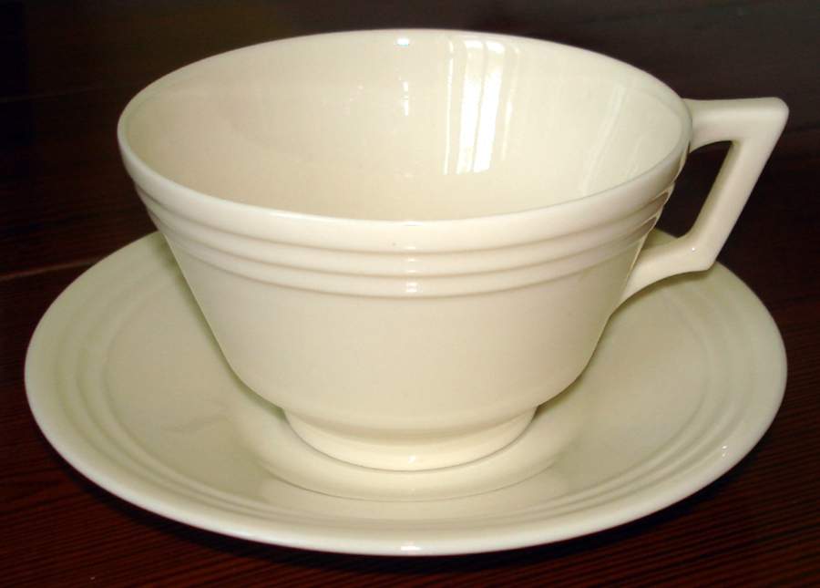 Three Step White Footed Cup & Saucer Set by Lenox-1
