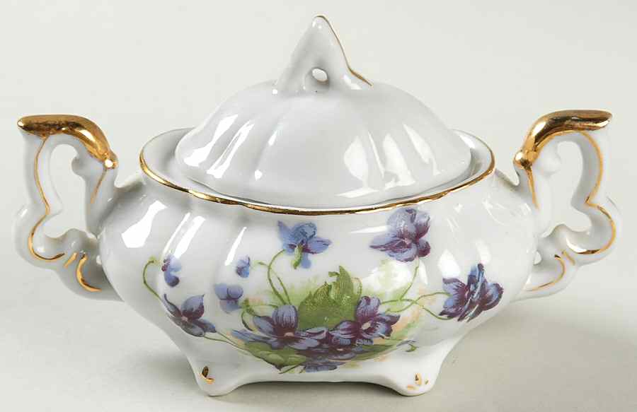 LEF23 Mini Sugar Bowl & Lid by Lefton-1