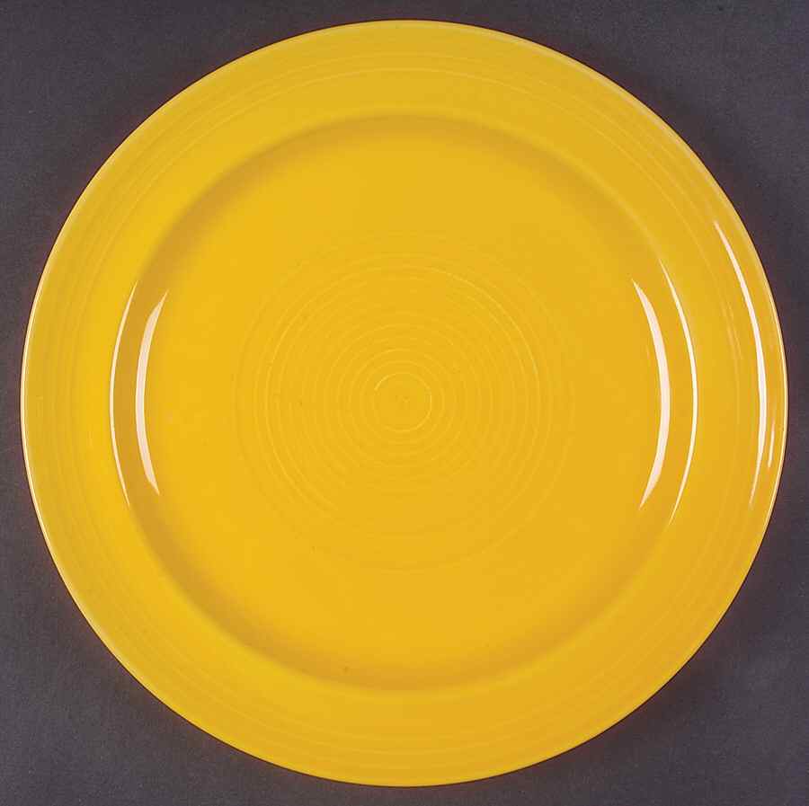Concentrix Saffron Yellow Dinner Plate by Lynn's China-1
