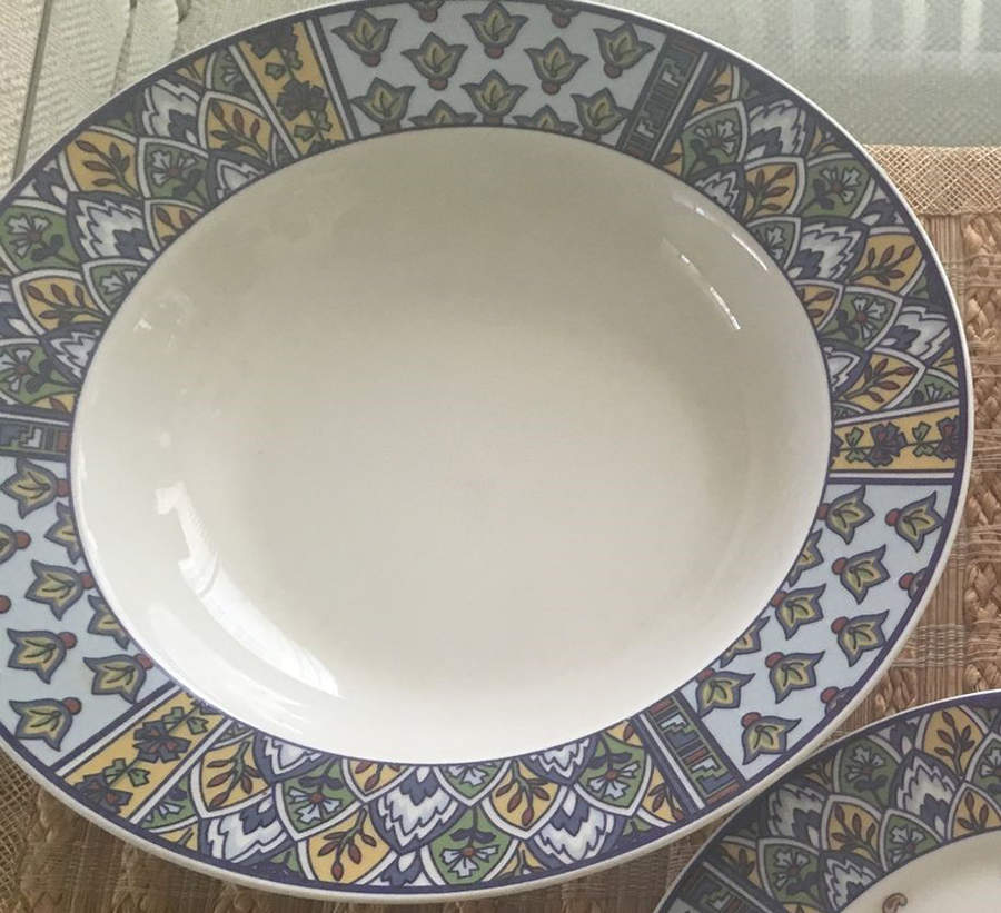 Canbera Rim Soup Bowl by Lynn's China-1