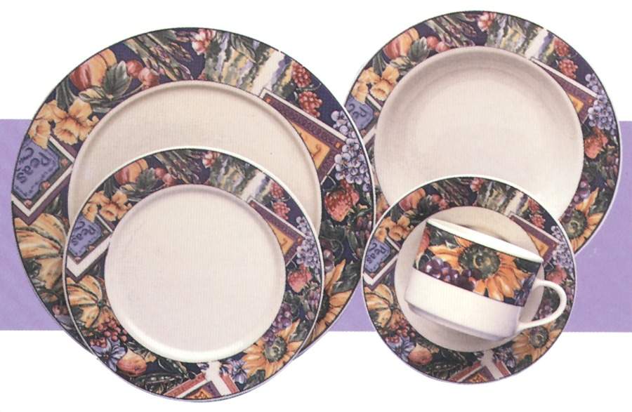 Vibrant Dinner Plate by Lynn's China-1