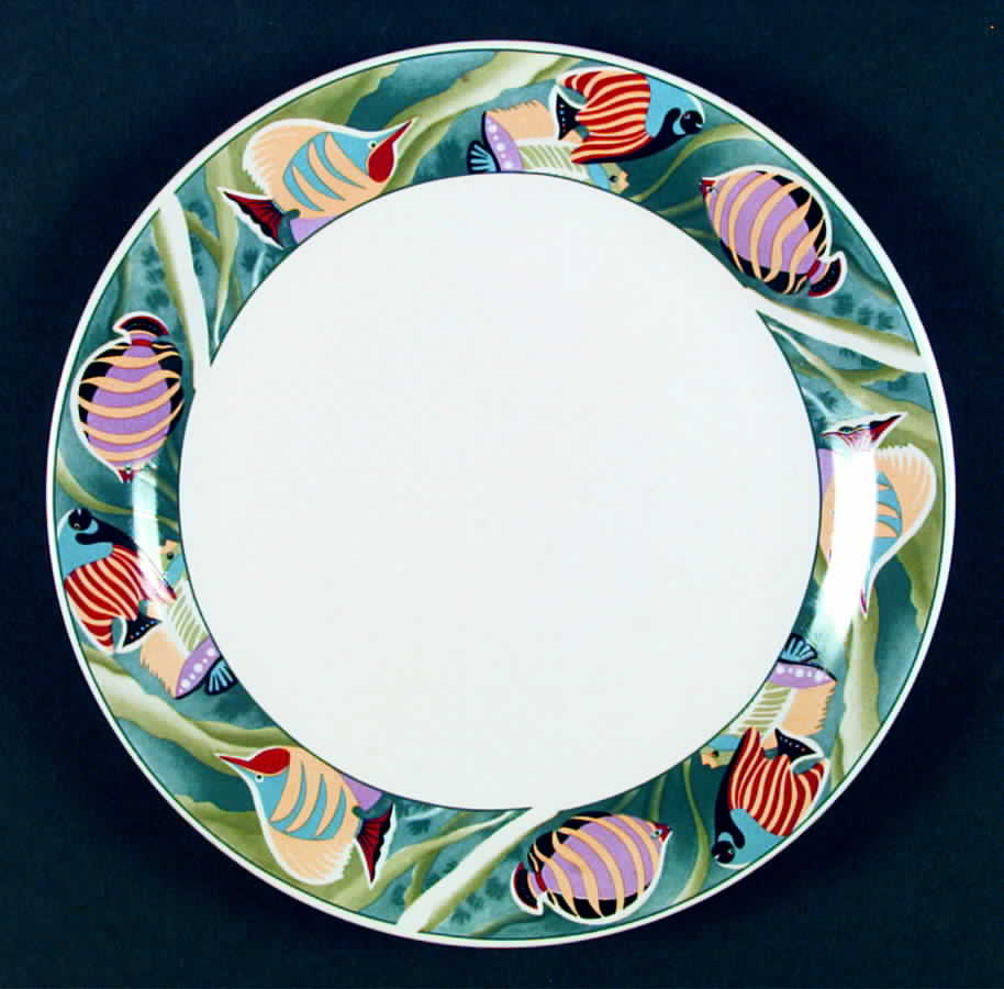 Aquarius Dinner Plate by Lynn's China-1