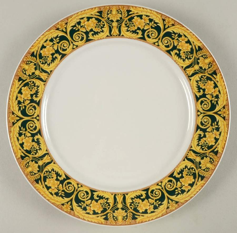 Valetta Green Dinner Plate by Lynn's China-1