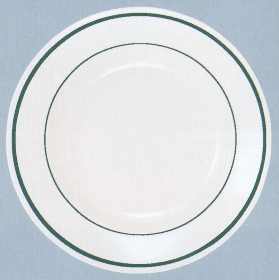 Nova Green Dinner Plate by Lynn's China-1