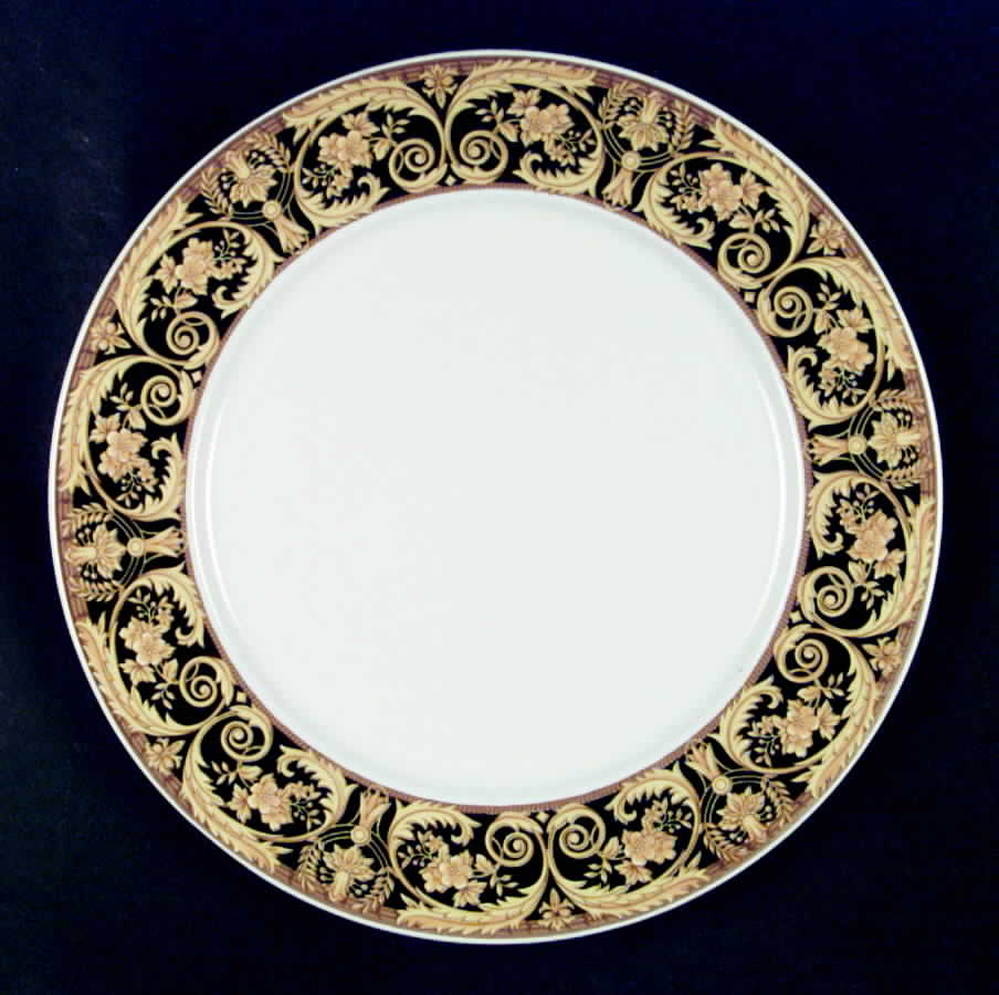 Valetta Black Dinner Plate by Lynn's China-1