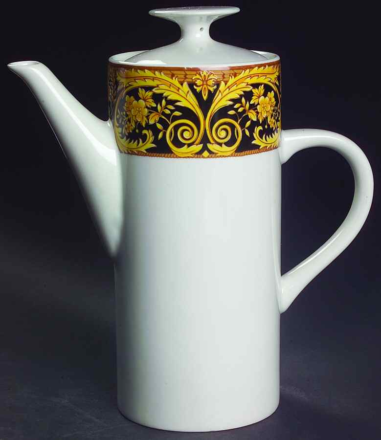 Valetta Black Coffee Pot & Lid by Lynn's China-1