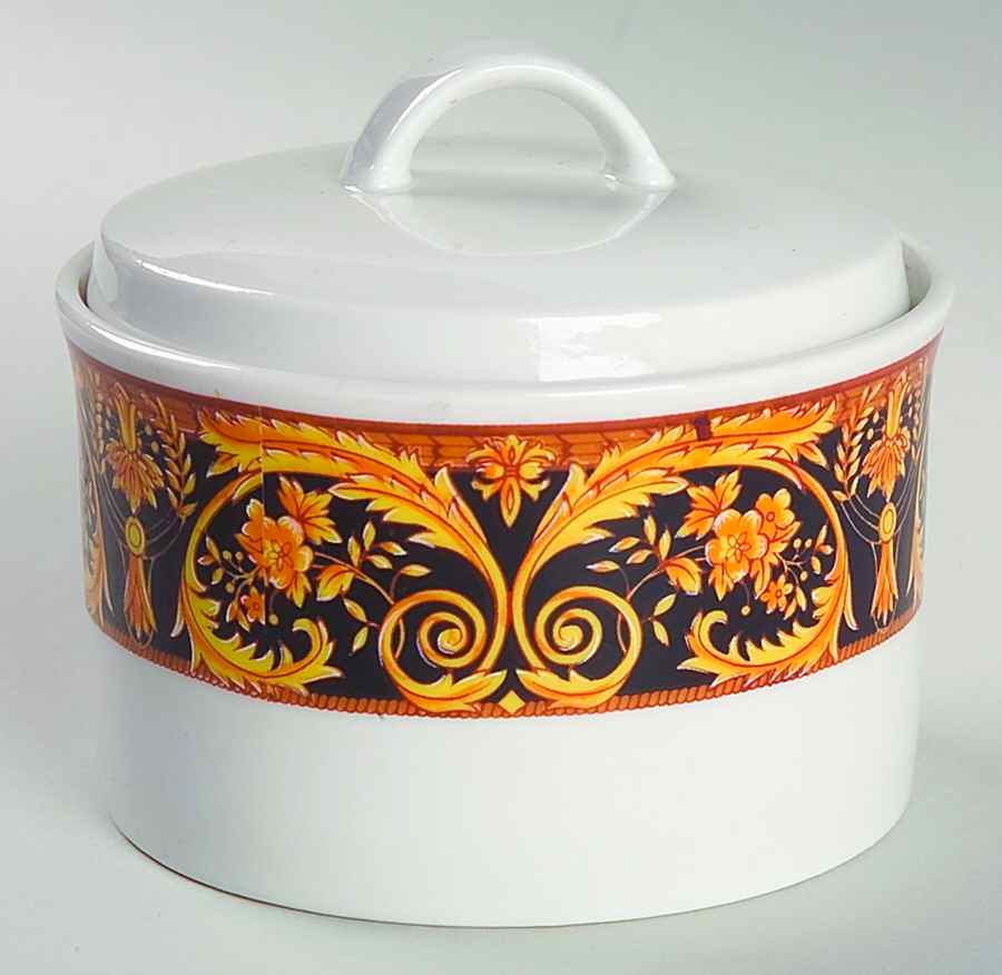 Valetta Black Sugar Bowl & Lid by Lynn's China-1