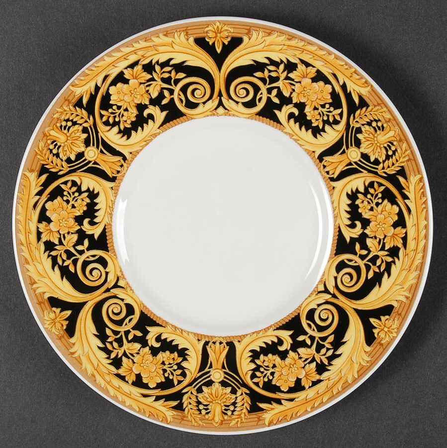 Valetta Black Saucer by Lynn's China-1