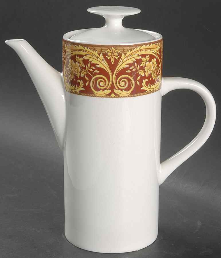 Valetta Red Coffee Pot & Lid by Lynn's China-1