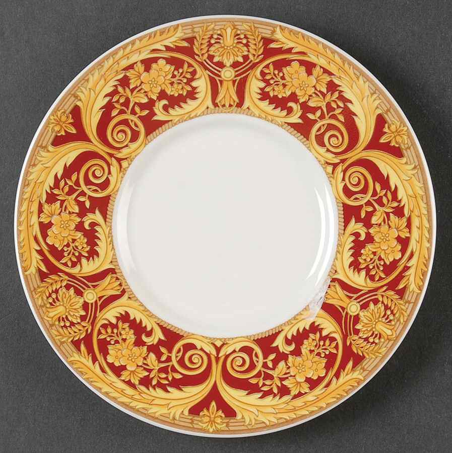 Valetta Red Saucer by Lynn's China-1