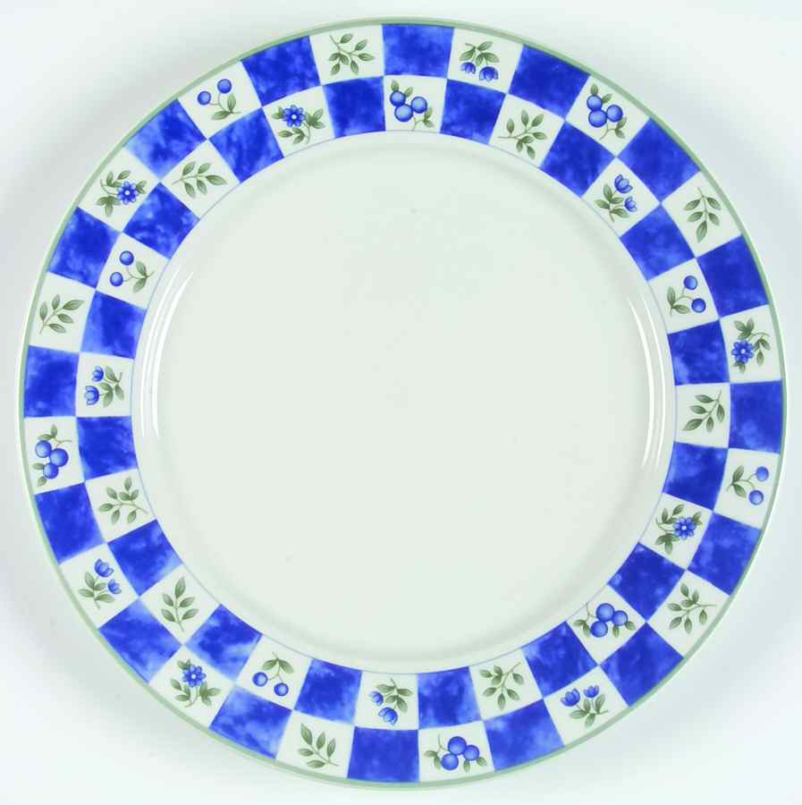 Blue Berry Dinner Plate by Lynn's China-1