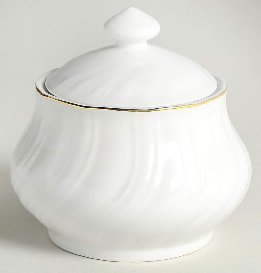 Royal Gold Sugar Bowl & Lid by Lynn's China-1