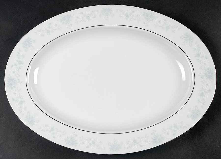 Annie 14" Oval Serving Platter by Lynn's China-1