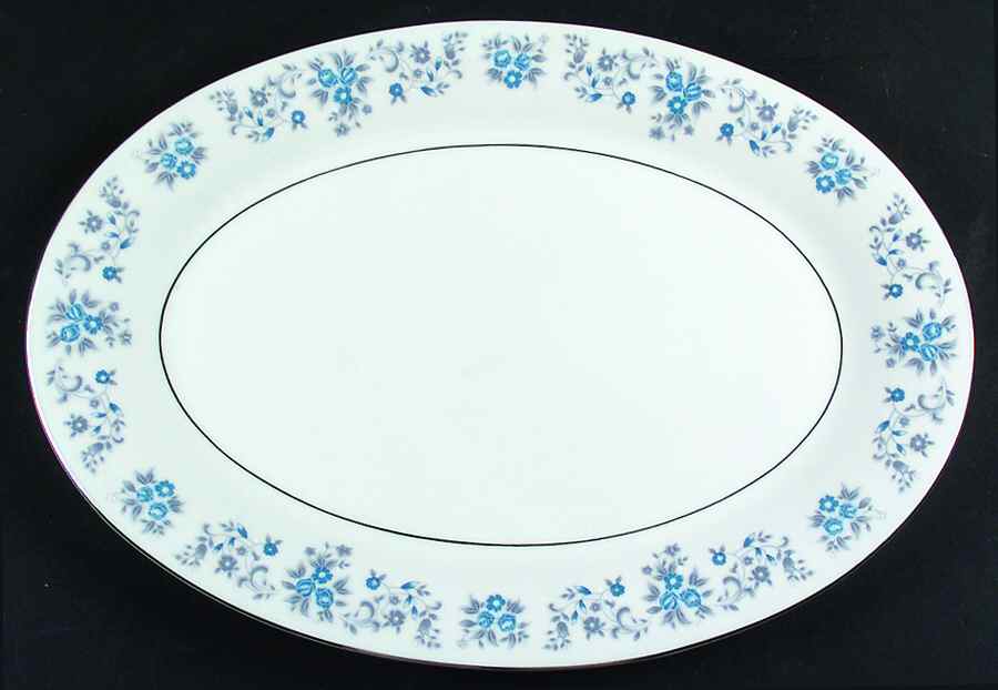Helen 14" Oval Serving Platter by Lynn's China-1