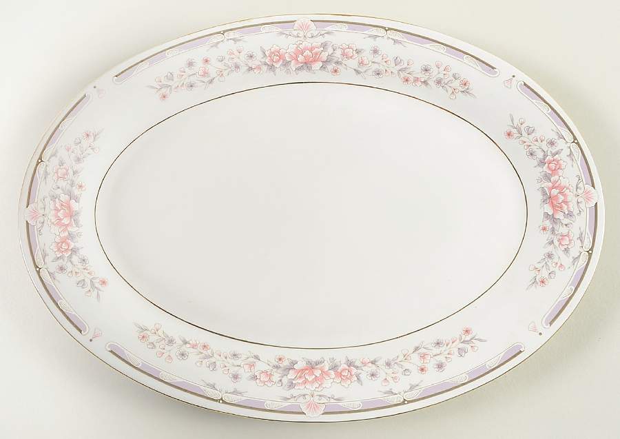 Donna 14" Oval Serving Platter by Lynn's China-1