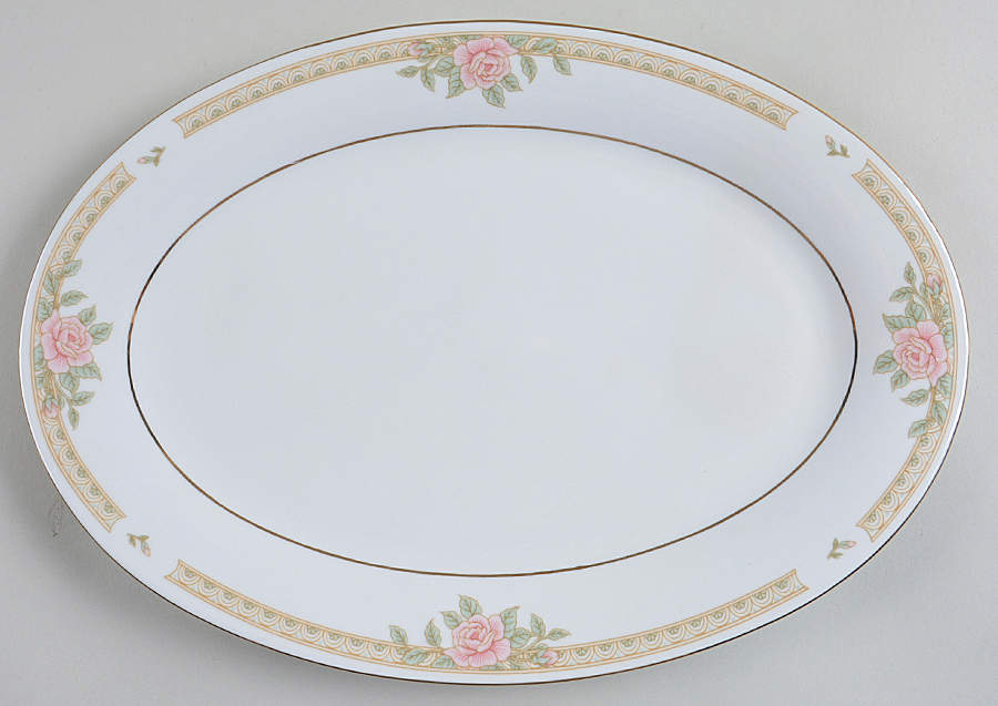 Melody 14" Oval Serving Platter by Lynn's China-1