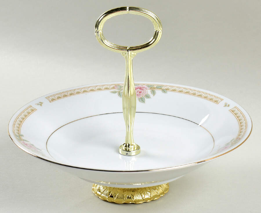 Melody 6"-7" Handled Footed Nut Dish HC by Lynn's China-1