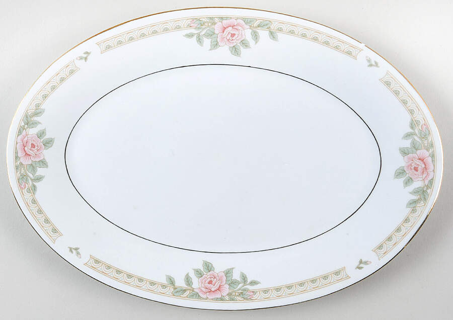Melody 12" Oval Serving Platter by Lynn's China-1