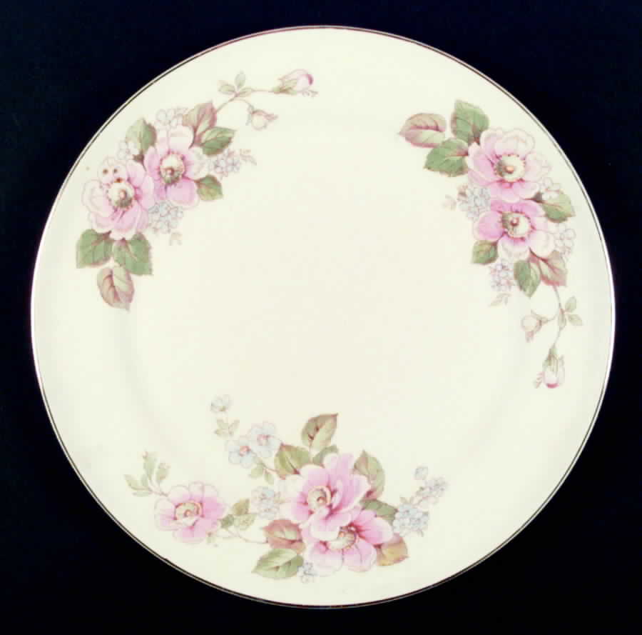China Rose (Smooth) Dinner Plate by Limoges-American-1