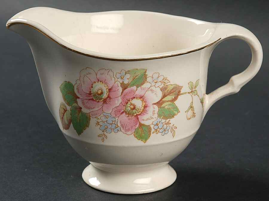 China Rose (Smooth) Creamer by Limoges-American-1