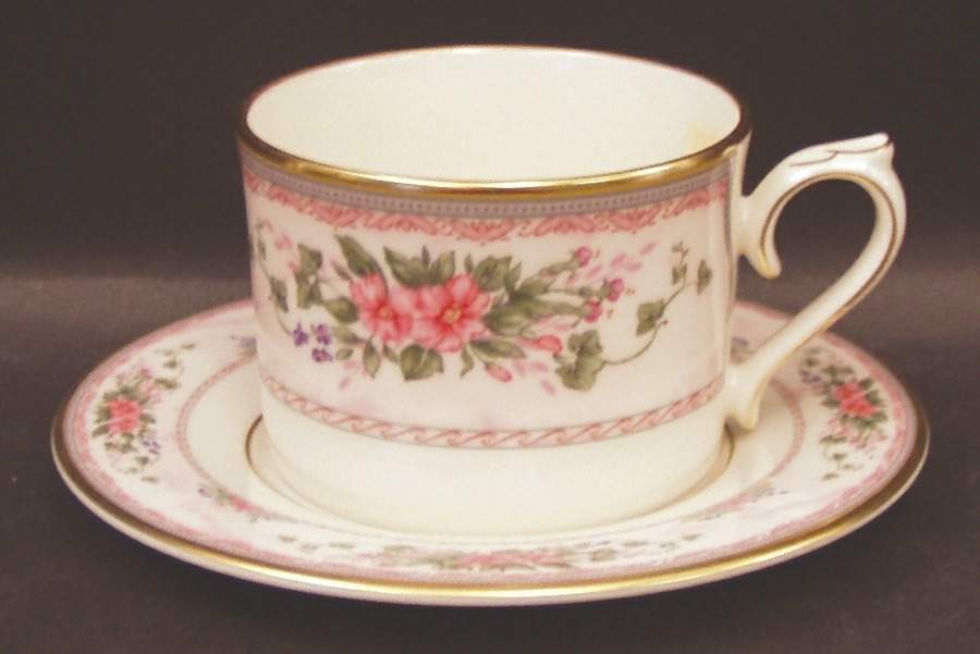 Southampton Gardens Flat Cup & Saucer Set by Lenox-1