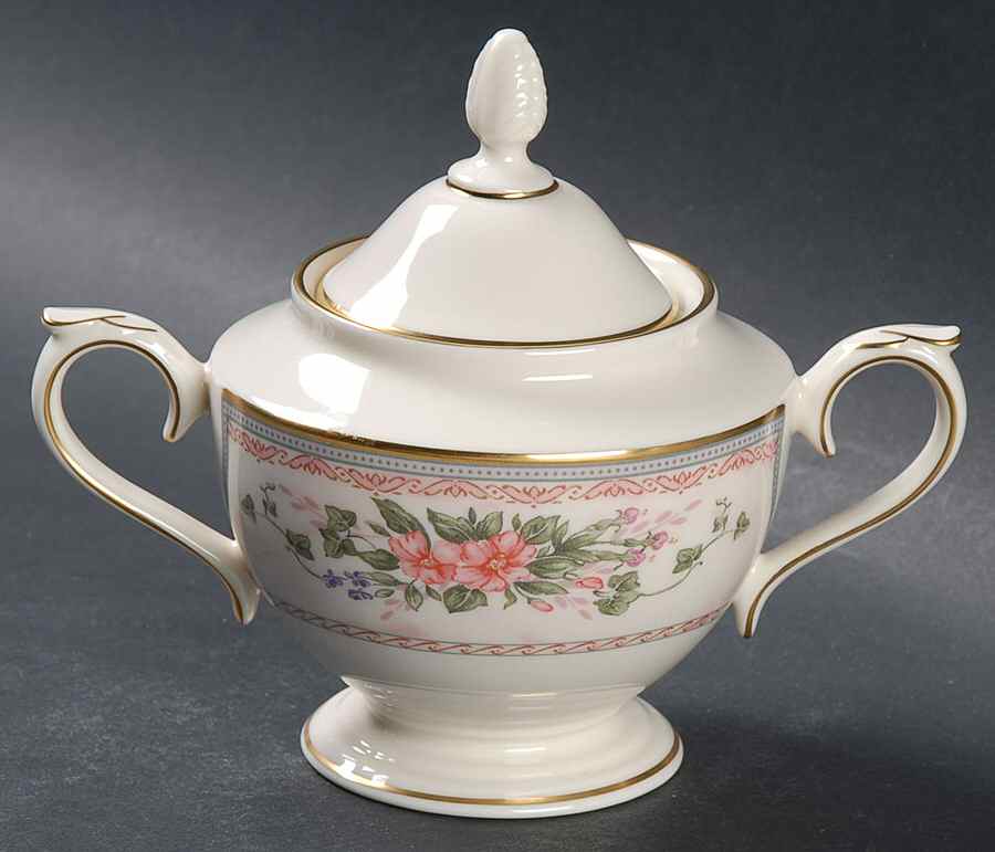 Southampton Gardens Sugar Bowl & Lid by Lenox-1
