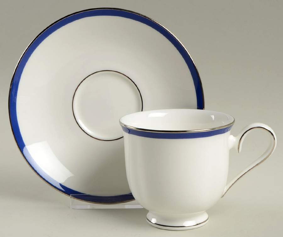 Emma Footed Cup & Saucer Set by Lenox-1