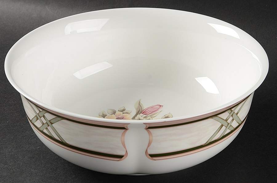 Simply Tulips Verdegris 8" Round Vegetable Bowl by Lenox-1