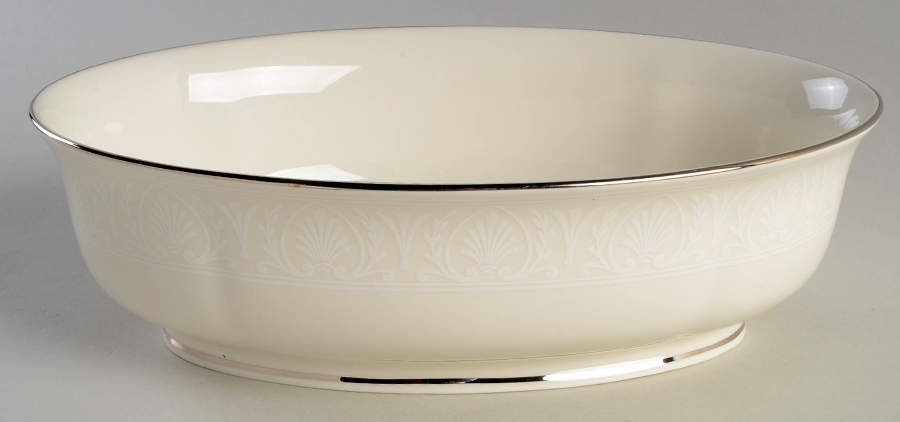 Courtyard Platinum 10" Oval Vegetable Bowl by Lenox-1