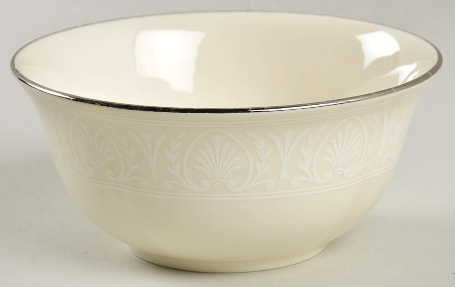 Courtyard Platinum Fruit/Dessert (Sauce) Bowl by Lenox-1