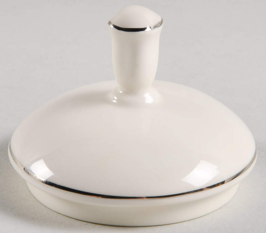 Courtyard Platinum Lid for Sugar Bowl by Lenox-1
