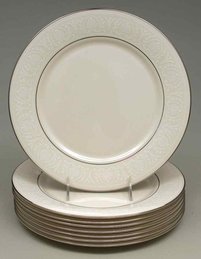 Courtyard Platinum Dinner Plate - Set of 8 by Lenox-1