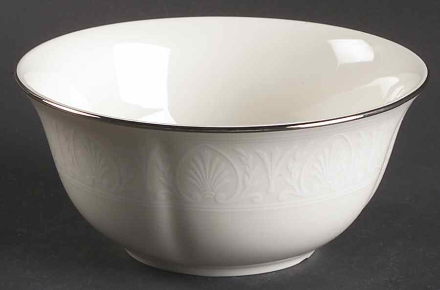 Courtyard Platinum Fruit/Dessert (Sauce) Bowl by Lenox-1