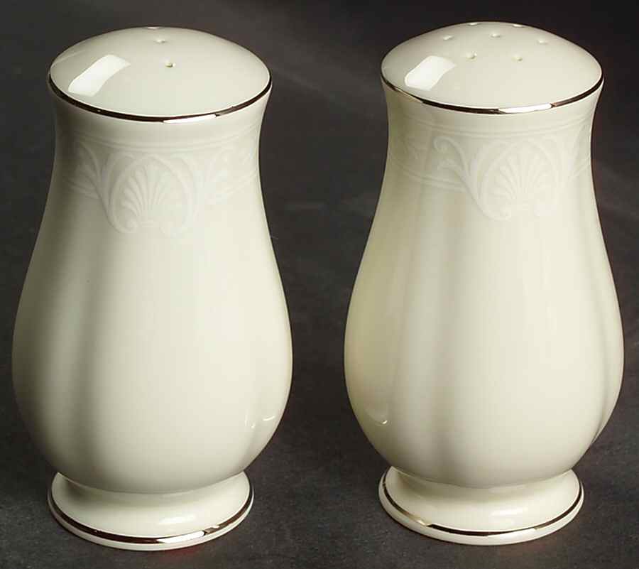 Courtyard Platinum Salt & Pepper Set by Lenox-1