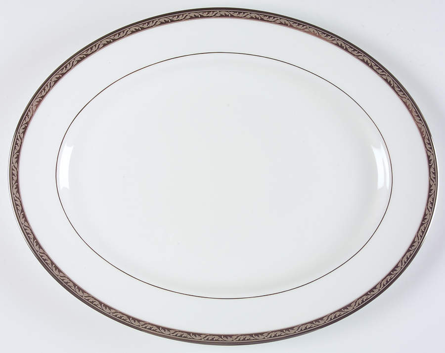 Landmark Platinum 16" Oval Serving Platter by Lenox-1