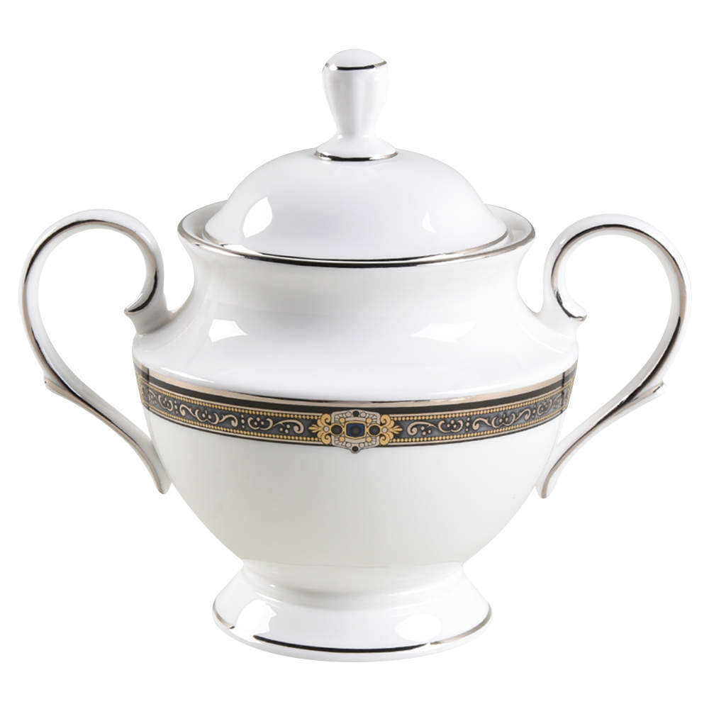 Vintage Jewel Sugar Bowl & Lid by Lenox-1