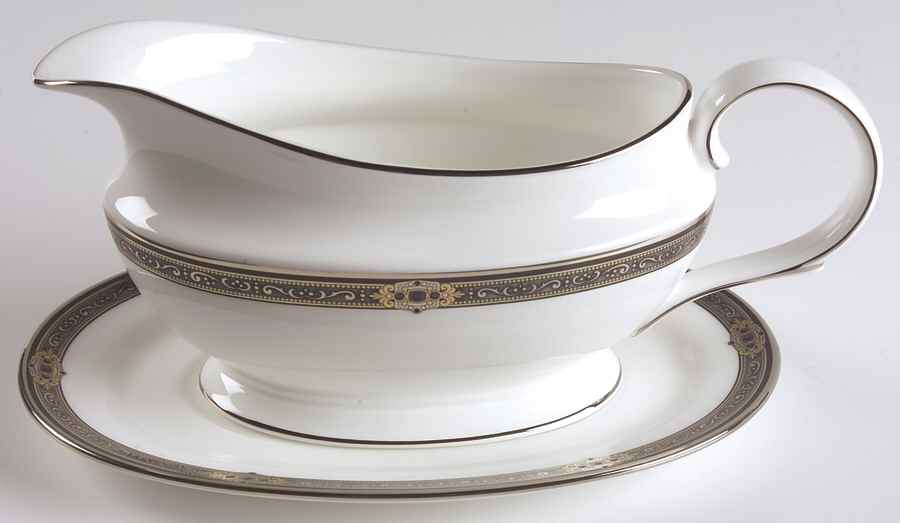 Vintage Jewel Gravy Boat & Underplate by Lenox-1