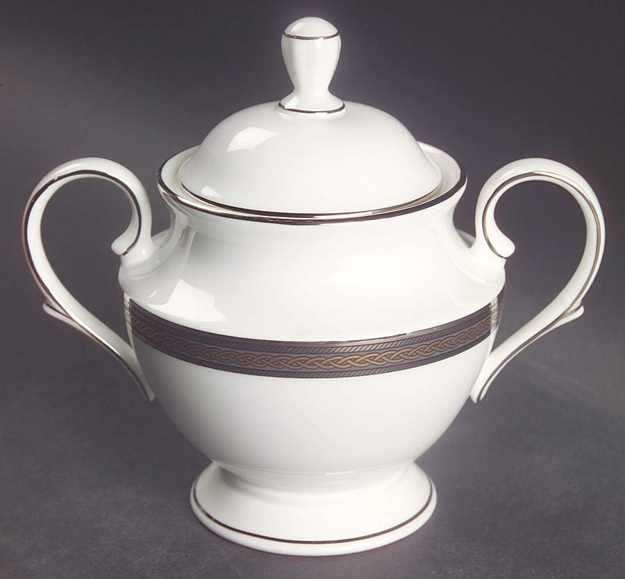 Braided Elegance Sugar Bowl & Lid by Lenox-1
