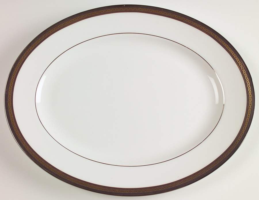 Braided Elegance 13" Oval Serving Platter by Lenox-1