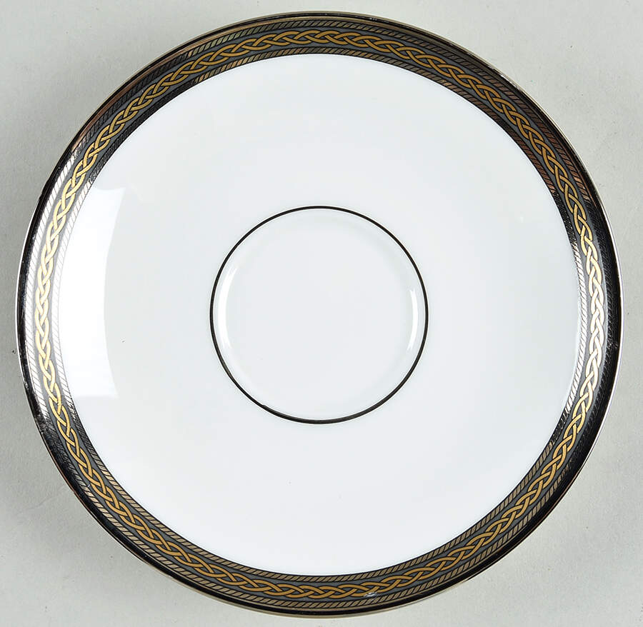 Braided Elegance Saucer for Footed Cup by Lenox-1
