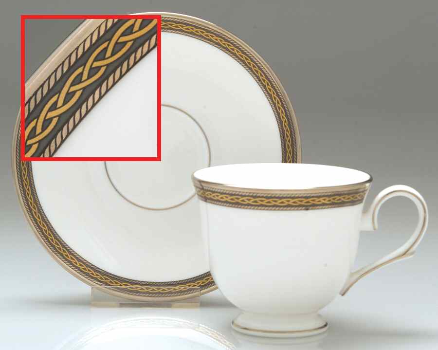 Braided Elegance Footed Cup & Saucer Set by Lenox-1