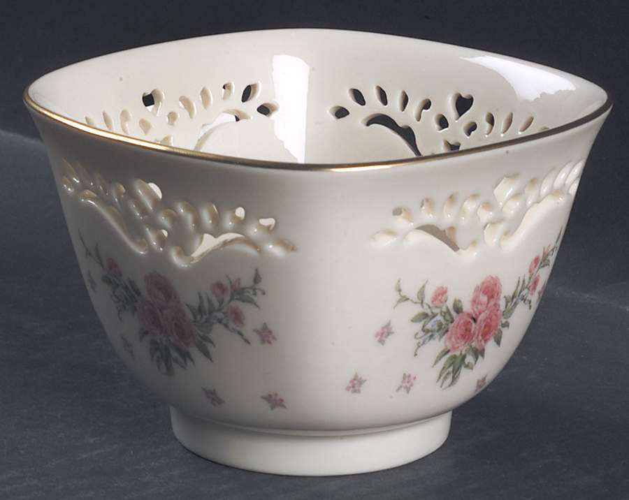 Petite Rose Pierced Treat Bowl by Lenox-1
