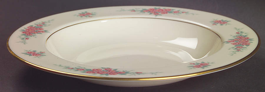 Petite Rose Large Rim Soup Bowl by Lenox-1