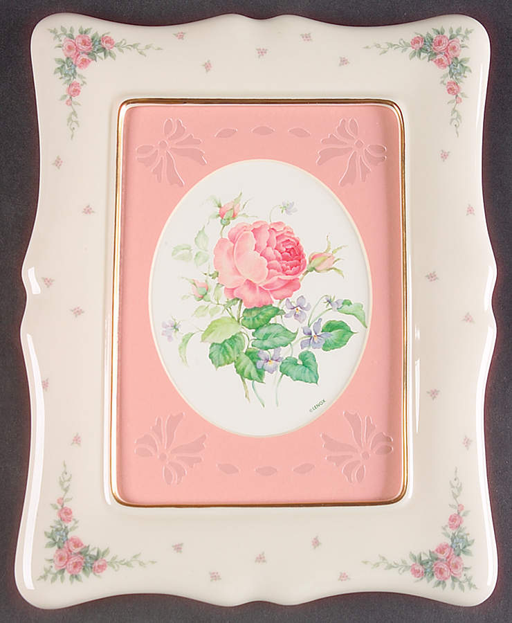Petite Rose Frame-Holds 5" X 7" by Lenox-1