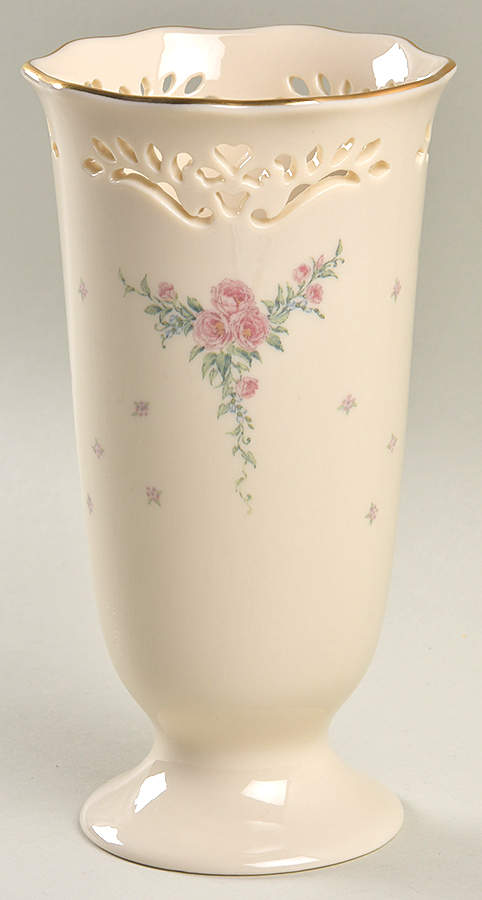 Petite Rose 7" Pierced Vase by Lenox-1
