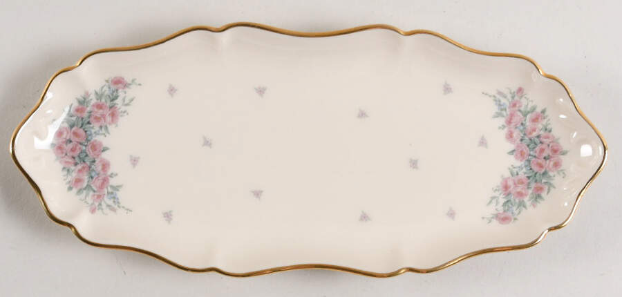 Petite Rose Small Oval Tray by Lenox-1