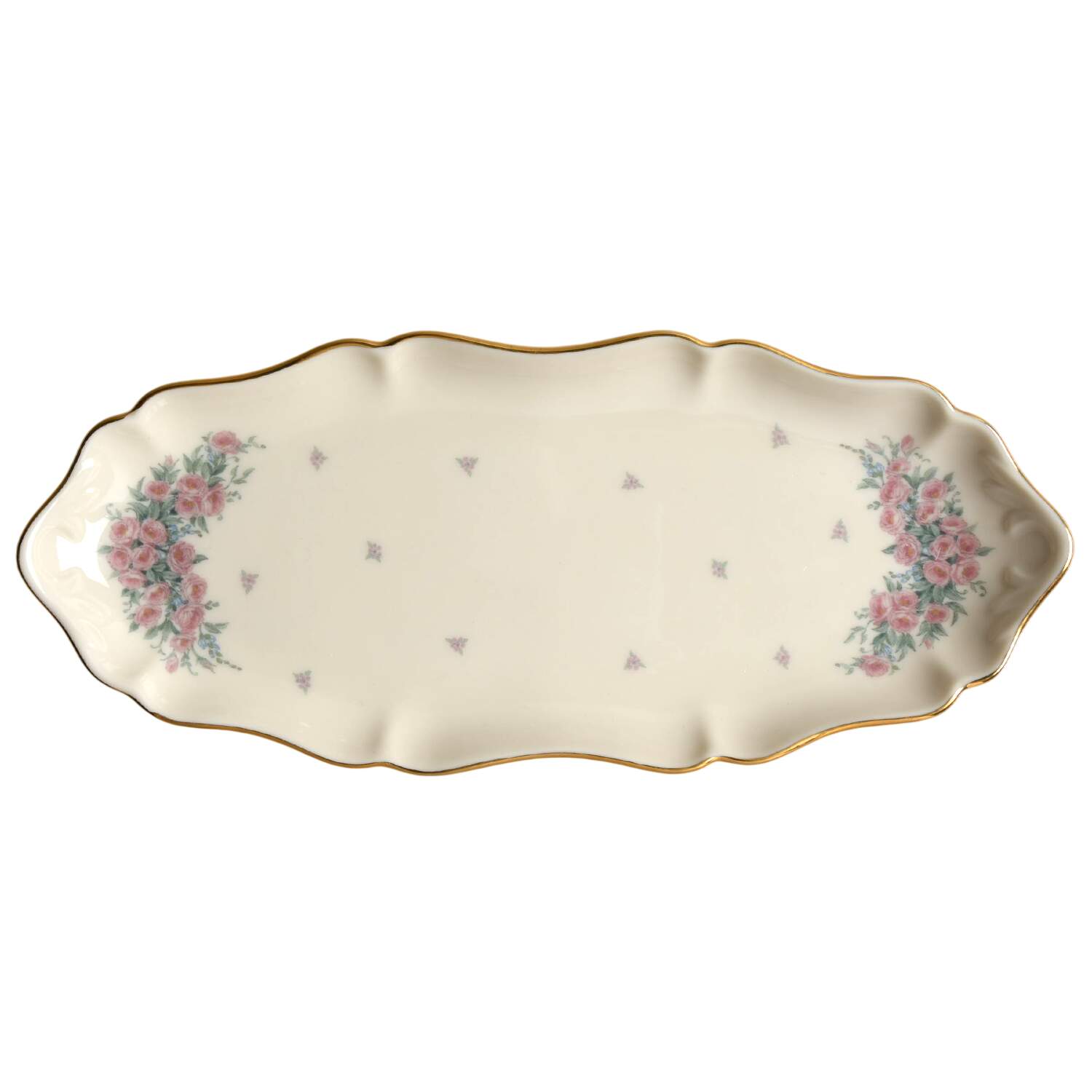 Petite Rose Small Oval Tray by Lenox-1