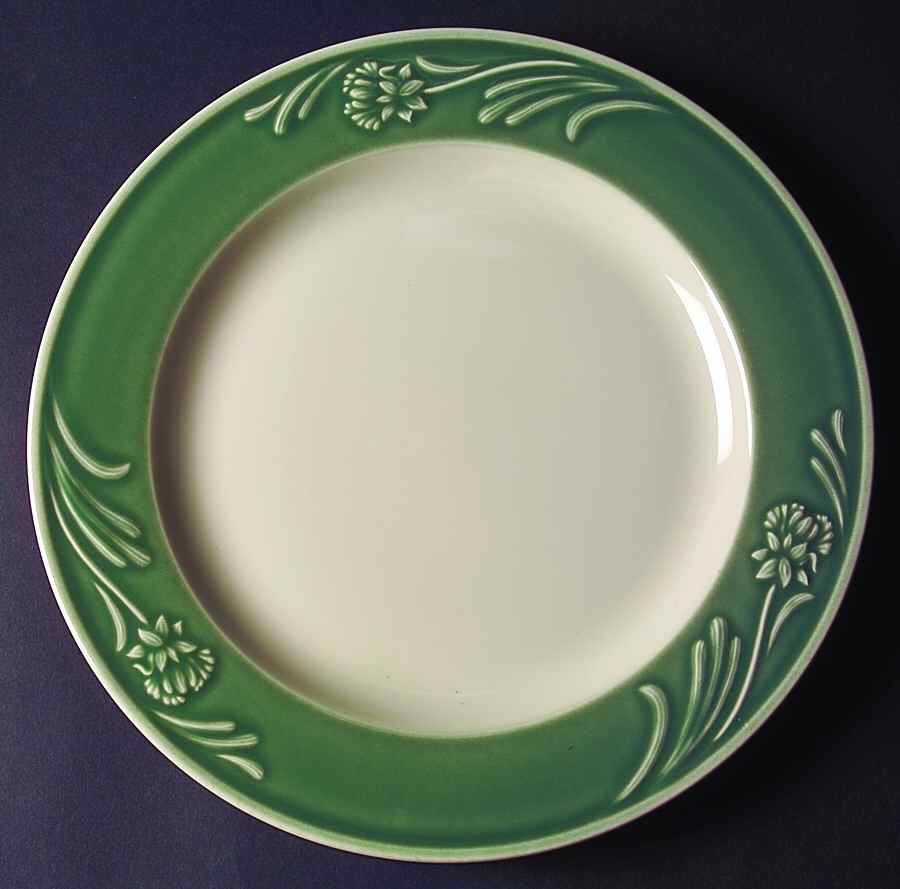 Poppies Rainbow Green Service Plate (Charger) by Lenox-1