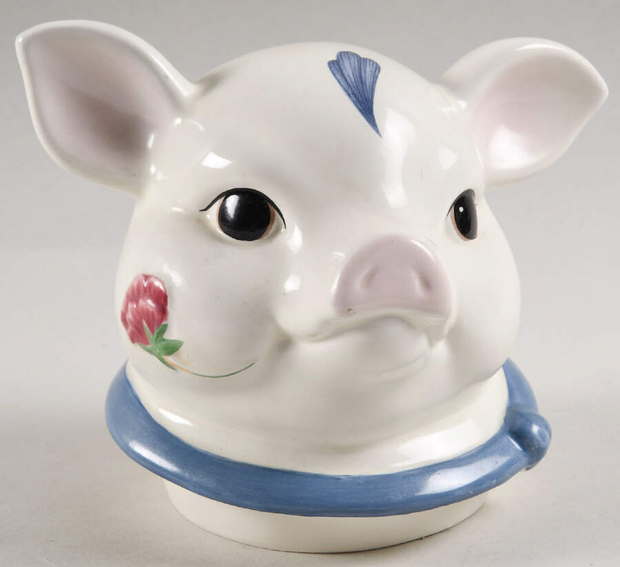 Poppies Barnyard Lid for Cookie Jar #2 by Lenox-1