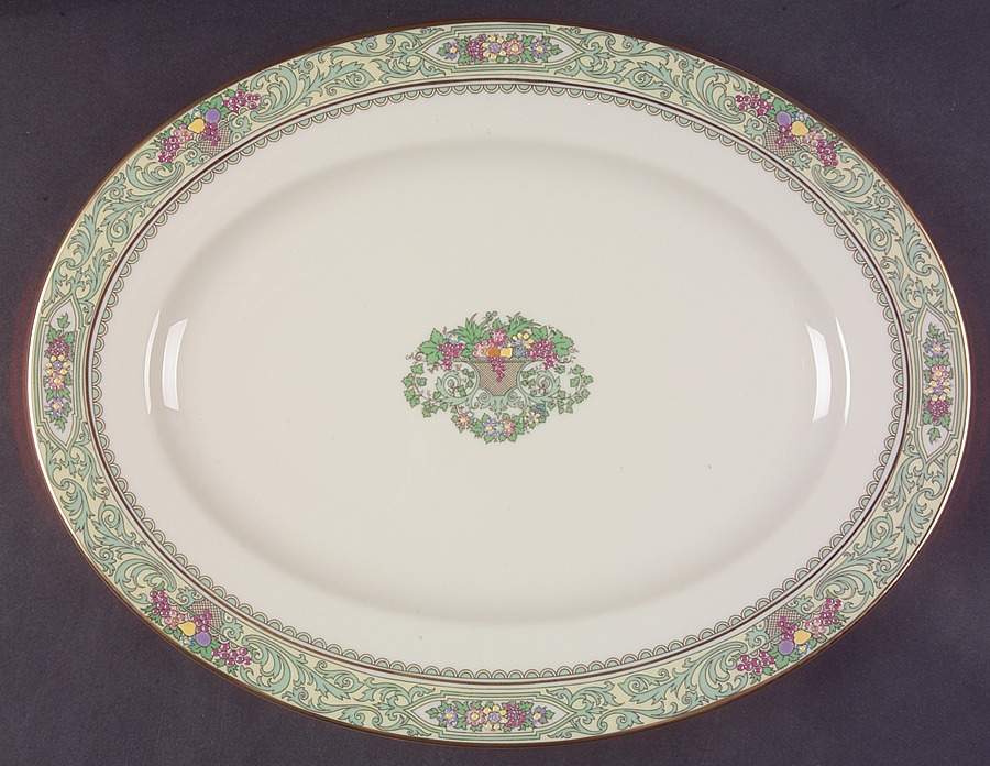Spring Bounty 13" 99 Shape Oval Serving Platter by Lenox-1